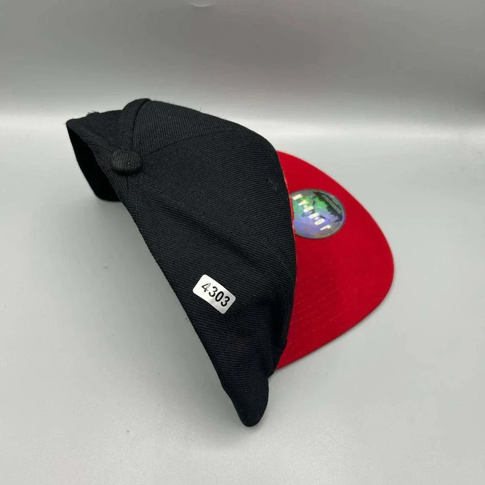 Air Jordan Hat Men Black Red Embroidered Jumpman Spike 40 Snap Back Cap‎